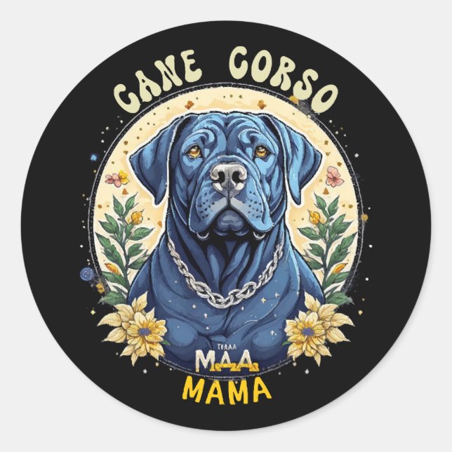 Adesivo Cane Corso Mamãe (Frente)