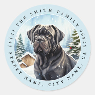 Adesivo Cane Corso Round Stickers