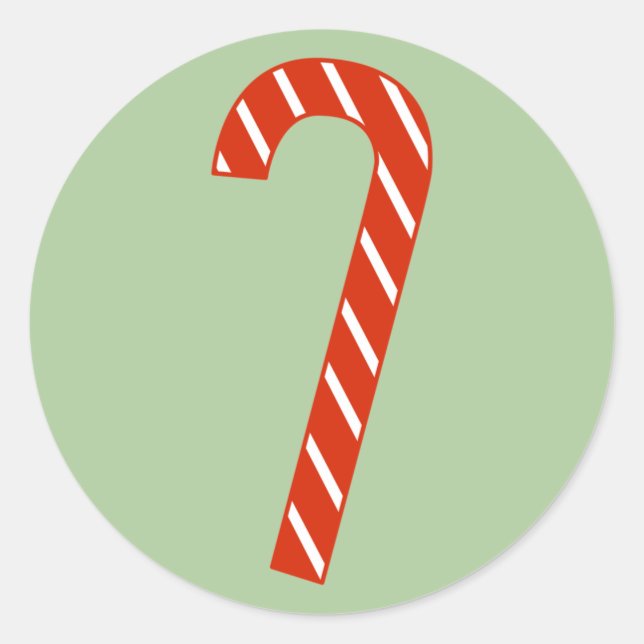 Adesivo Cane de Natal Vermelho e Branco illusima (Frente)