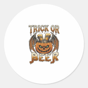Adesivo Caneca de Abobora de Halloween de Ossos de Asas Ce