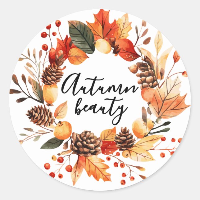 Adesivo Caneca de café Autumn Beauty (Frente)
