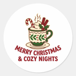 Adesivo Caneca de Natal Aconchegante Noturna