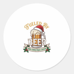 Adesivo Caneca de Natal de Cerveja Estimulada Chapéu de Pa