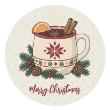 Caneca de Vinho Quentão de Natal Nórdico com Pinhe