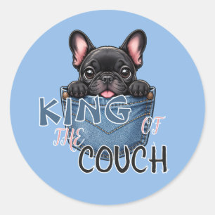 Adesivo Caneca Engraçada de Amante de Cachorro Bulldog Fra