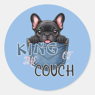 Adesivo Caneca Engraçada de Amante de Cachorro Bulldog Fra