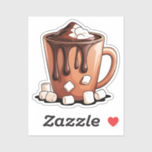 Adesivo Caneca Sonho de Chocolate Quente Vulcão