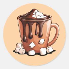 Adesivo Caneca Sonho de Chocolate Quente Vulcão