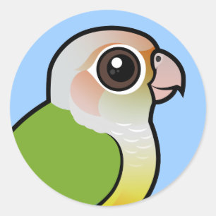 Adesivo Canela Conure Verde-cheeked de Birdorable