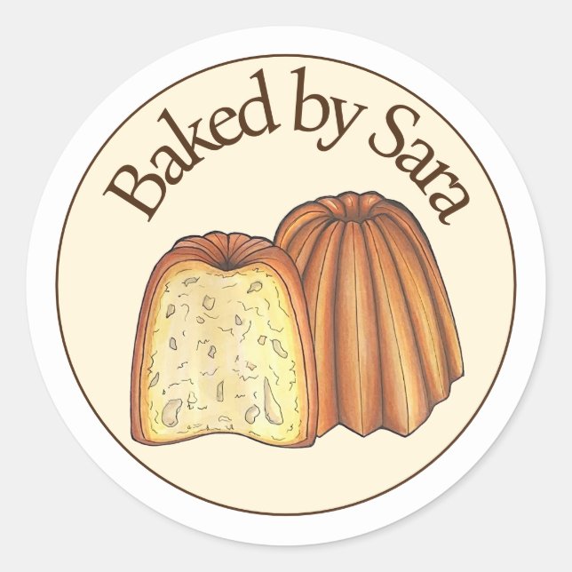 Adesivo Canelé - Chef De Pastelaria Francês Fabricado Em C (Frente)