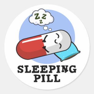 Adesivo Caneta De Comprimido Dormindo Medicina