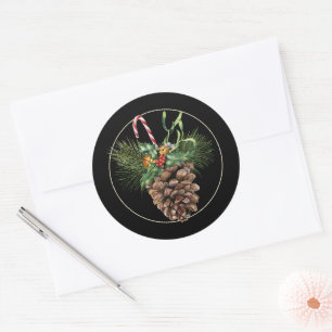 Adesivo Caneta de Natal e Pinecone