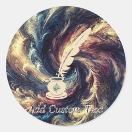 Adesivo Caneta Quill Arte Moderna Abstrata