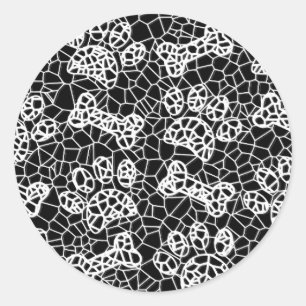 Adesivo Canetas de Cães e Ossos, Impressão de Arte Lace Fa