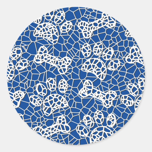 Adesivo Canetas de Cães e Ossos, Impressão de Arte Lace Fa (Frente)