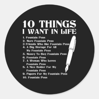 Adesivo Canetas de fonte de Caneta