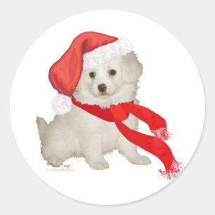 Adesivo Caniche do filhote de cachorro do ajudante do