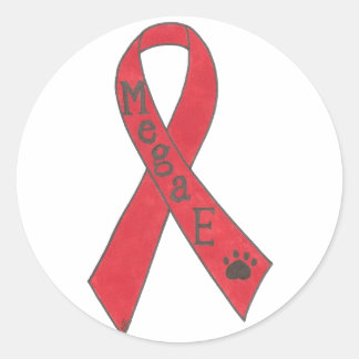 Adesivo Canine Megaesophagus Support Ribbon Sticker