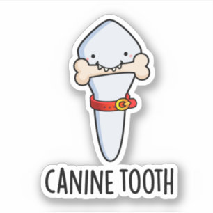 Adesivo Canine Tooth Dental Pun