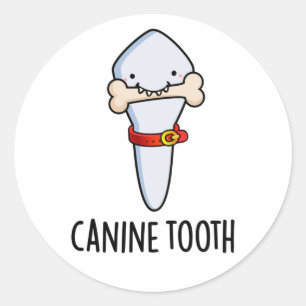 Adesivo Canine Tooth Dental Pun