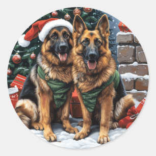 Adesivo Caninos de German shepherd de Natal