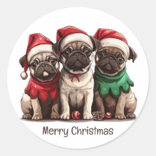 Adesivo Caninos de Natal