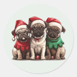 Adesivo Caninos de Natal