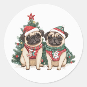Adesivo Caninos de Natal