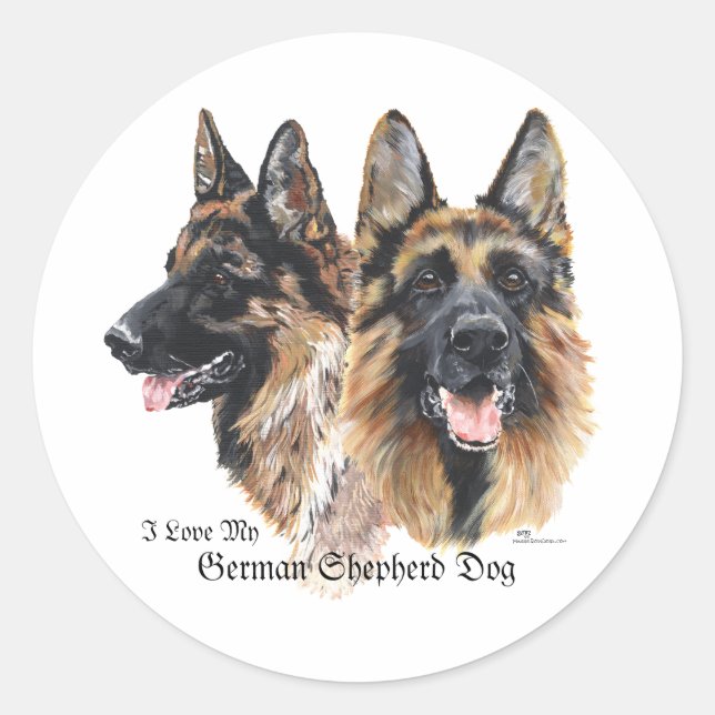 Adesivo Caninos german shepherd (Frente)