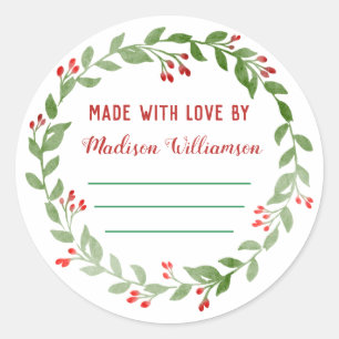 Adesivo Canning de Natal Emperramento ou picles em casa