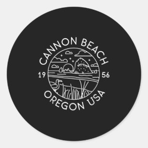 Adesivo Cannon Beach 1956 Oregon Clatsop