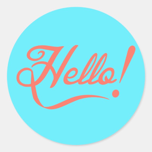 Adesivo Cano macio e Bitterdoce Olá (Frente)