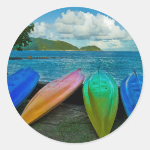 Adesivo Canos Coloridos Na Praia Em Pago Pago