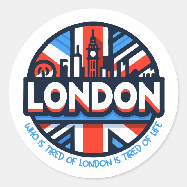 Adesivo Cansado de Londres (Frente)