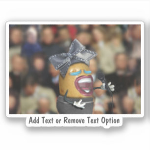 Adesivo Cantando Batata e Chapéu Grande Arco