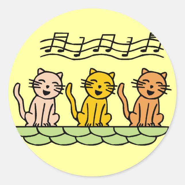 Adesivo Cantando Camisetas e presentes (Frente)