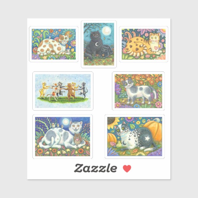 ADESIVO CANTANDO GATOS E PEDAÇOS DE ARTE PATRIMÔNICA DO PA (Folha)