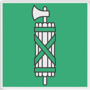 Adesivo Cantão de Sankt Gallen (Rua Gall) bandeira, Suiça