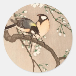Adesivo Cantarilho de Chickadebird asiático japonês