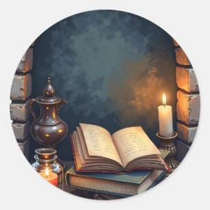 Adesivo Cantinho de Leitura Dark Academia Booktok Bibliote
