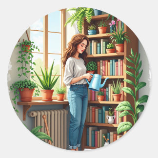 Adesivo Cantinho de leitura do livro de jardinagem da mamã
