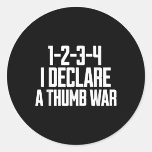 Adesivo Canto de Guerra do polegar, Campeão de Luta do pol