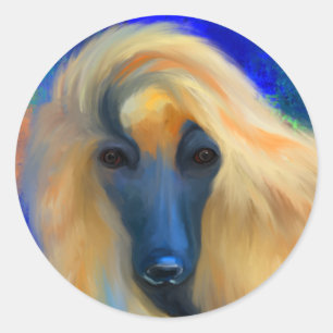 Adesivo Cão Afegão       