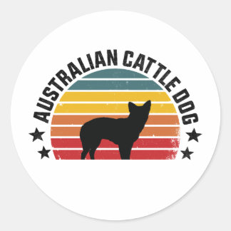 Adesivo cão boiadeiro australiano, cão red heeler