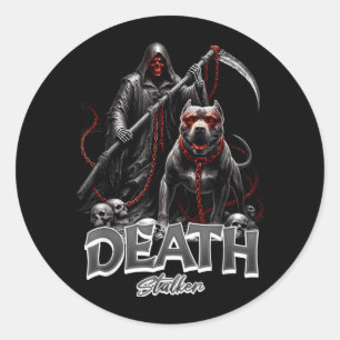 Adesivo Cão Ceifador da Morte no Halloween
