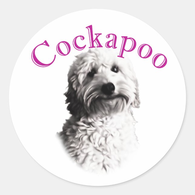 Adesivo Cão Cockapoo (Frente)