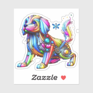 Adesivo Cão Colorido