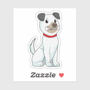 Adesivo Cão com Osso