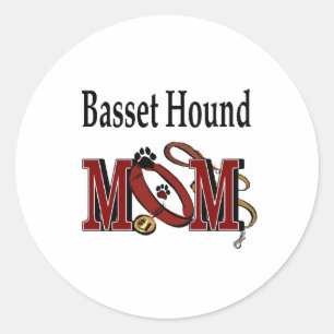 Adesivo Cão de Caça-Basset MOM