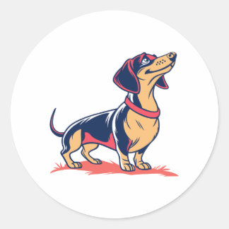 Adesivo Cão-de-caju-dachshund, bonito e engraçado